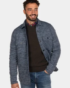 Fleece overshirt Frankton - Steady Navy