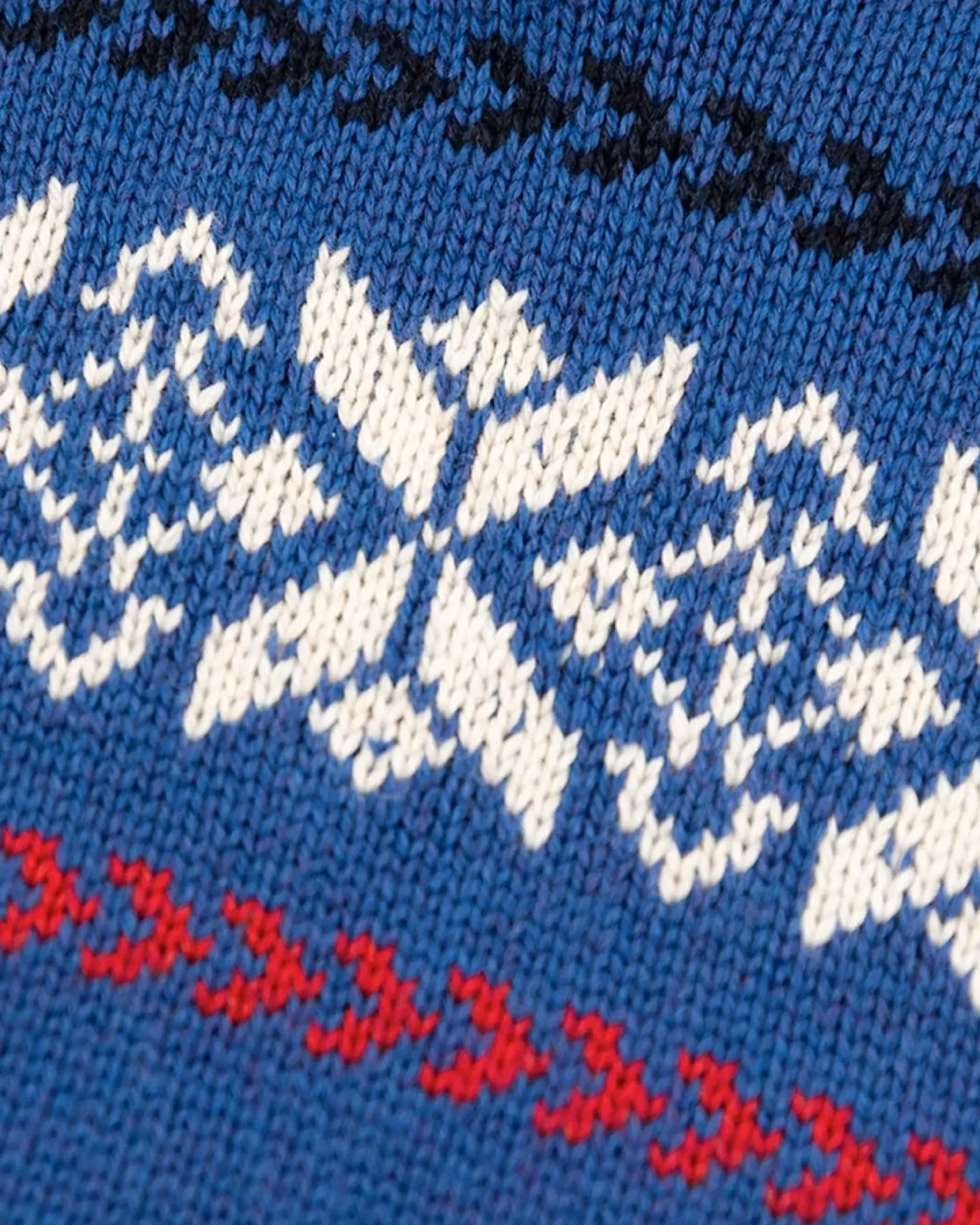Gebreide trui met halve knoopssluiting - Bright Water Blue