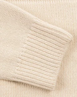 Gebreid vest met wol - Milky Ecru