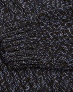 Gemêleerde donkerbruine wollen pullover - Dark Mocca