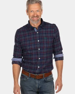 Geruit flanellen overhemd Sphinx - Steady Navy