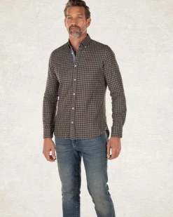 Geruit katoenen flannel overhemd - Army Ground