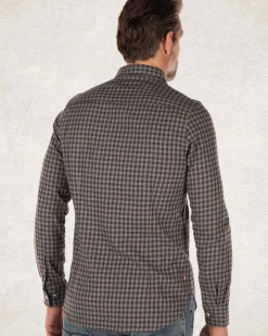 Geruit katoenen flannel overhemd - Army Ground