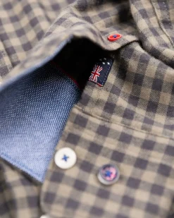 Geruit katoenen flannel overhemd - Army Ground