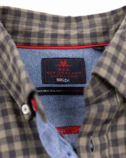 Geruit katoenen flannel overhemd - Army Ground