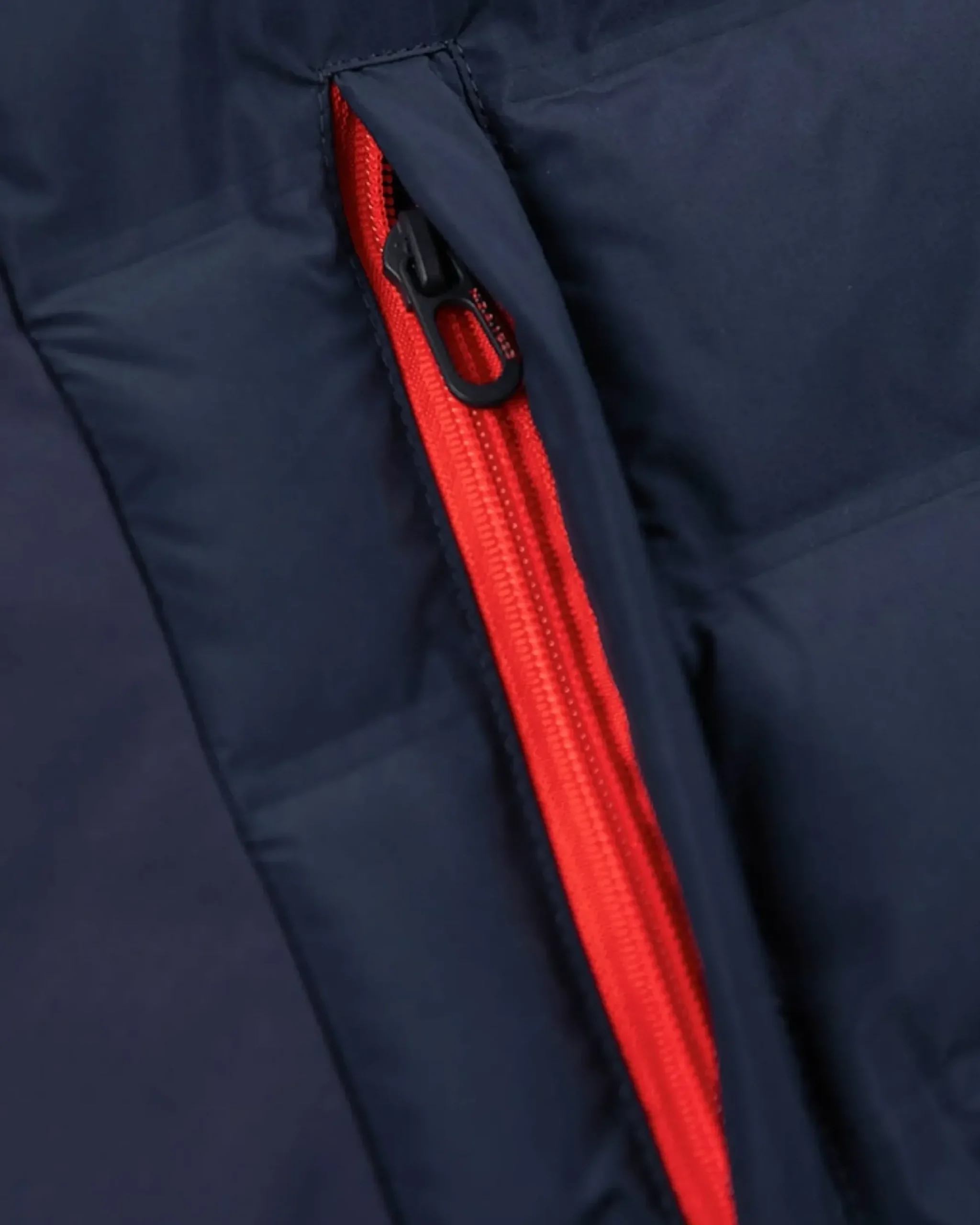 Gewatteerde effen jas - Pitch navy