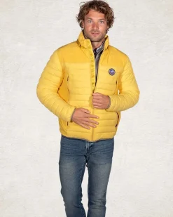Gewatteerd effen winterjack - Stoke Yellow