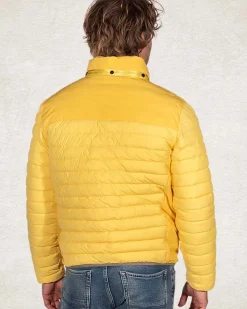 Gewatteerd effen winterjack - Stoke Yellow