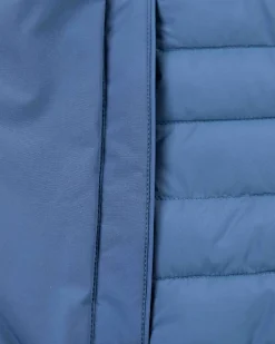 Gewatteerd effen winterjack - Lead Blue