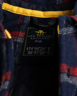 Gewatteerde flanellen overhemd - Ink Navy