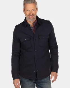 Gewatteerd overshirt Laurentapuo - Steady Navy