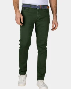 Groene gekleurde spijkerbroek