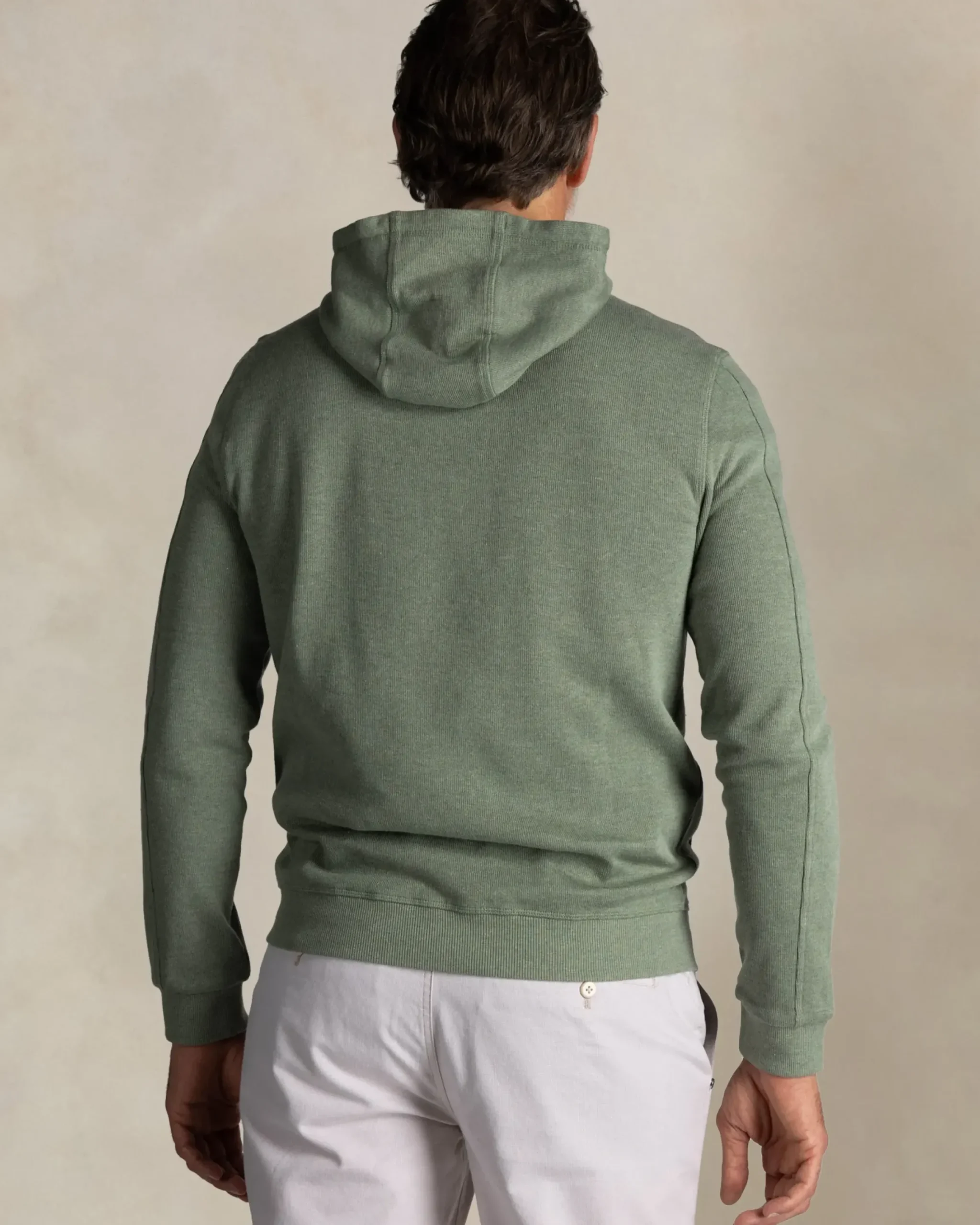Groene katoenen hoodie