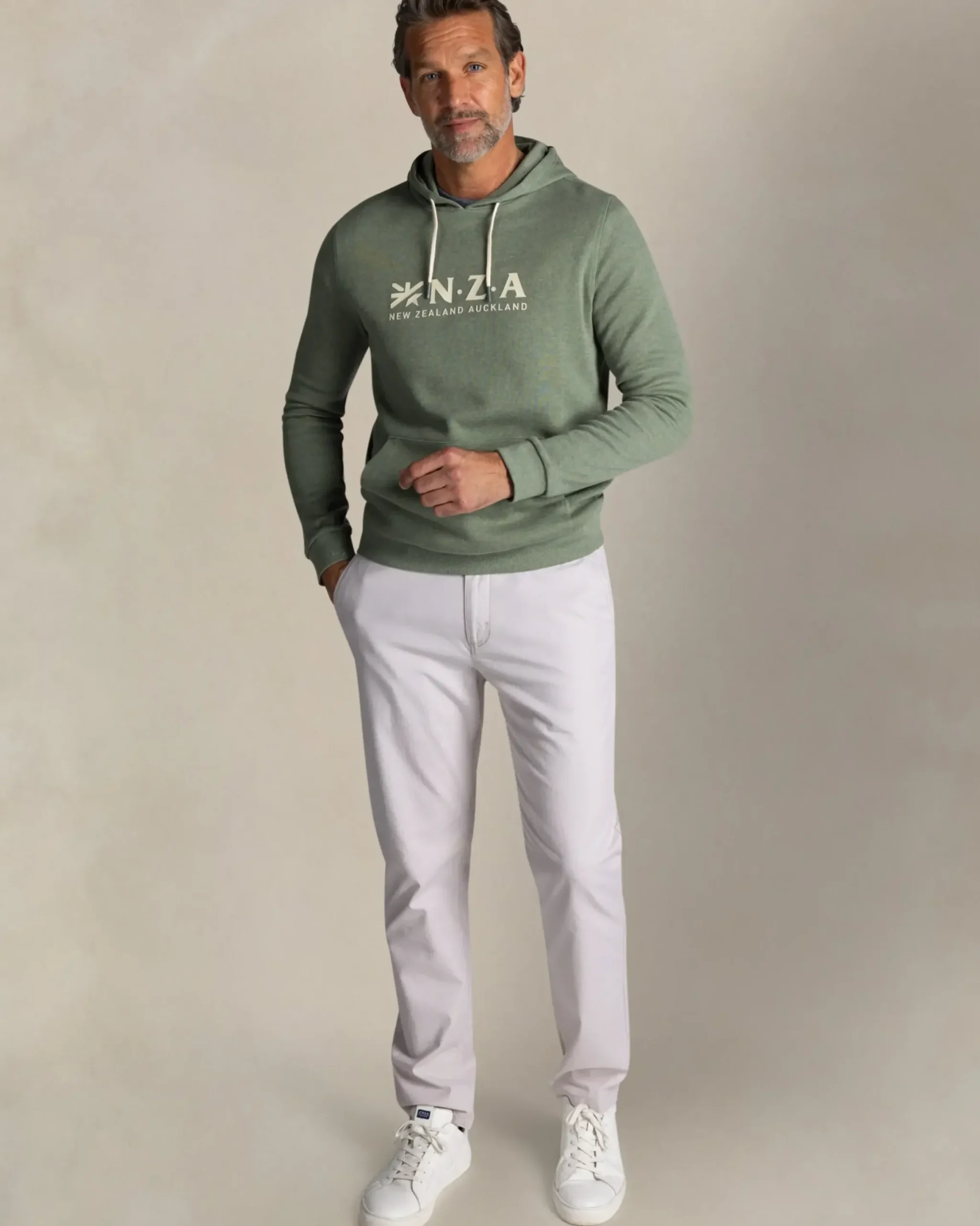 Groene katoenen hoodie