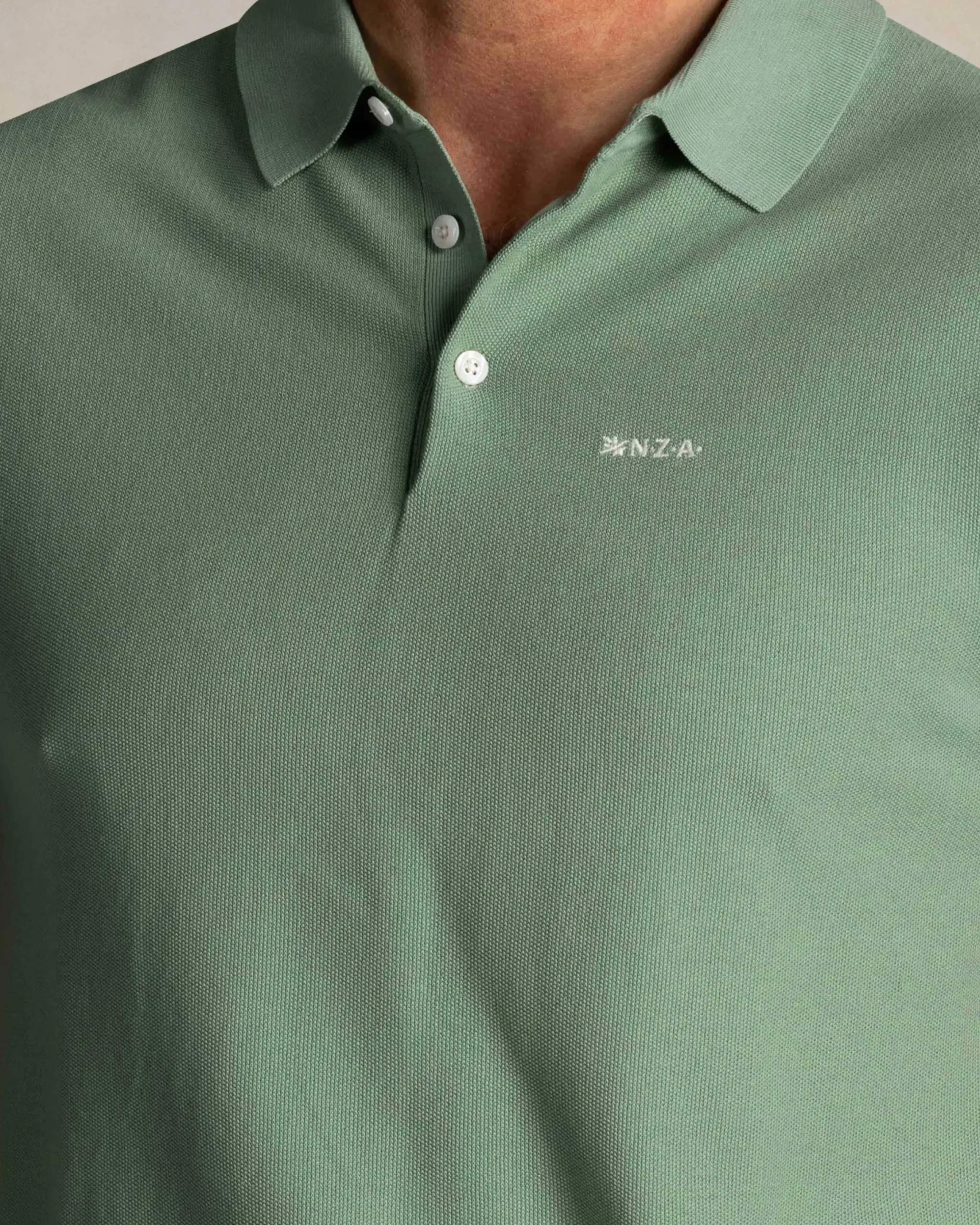 Groene katoenen polo