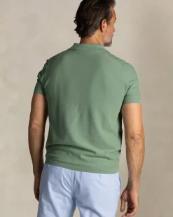 Groene katoenen polo