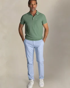Groene katoenen polo