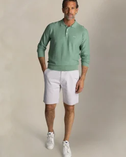 Groene katoenen rugbysweater