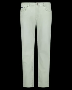 Groene 5-pocketjeans - Sage