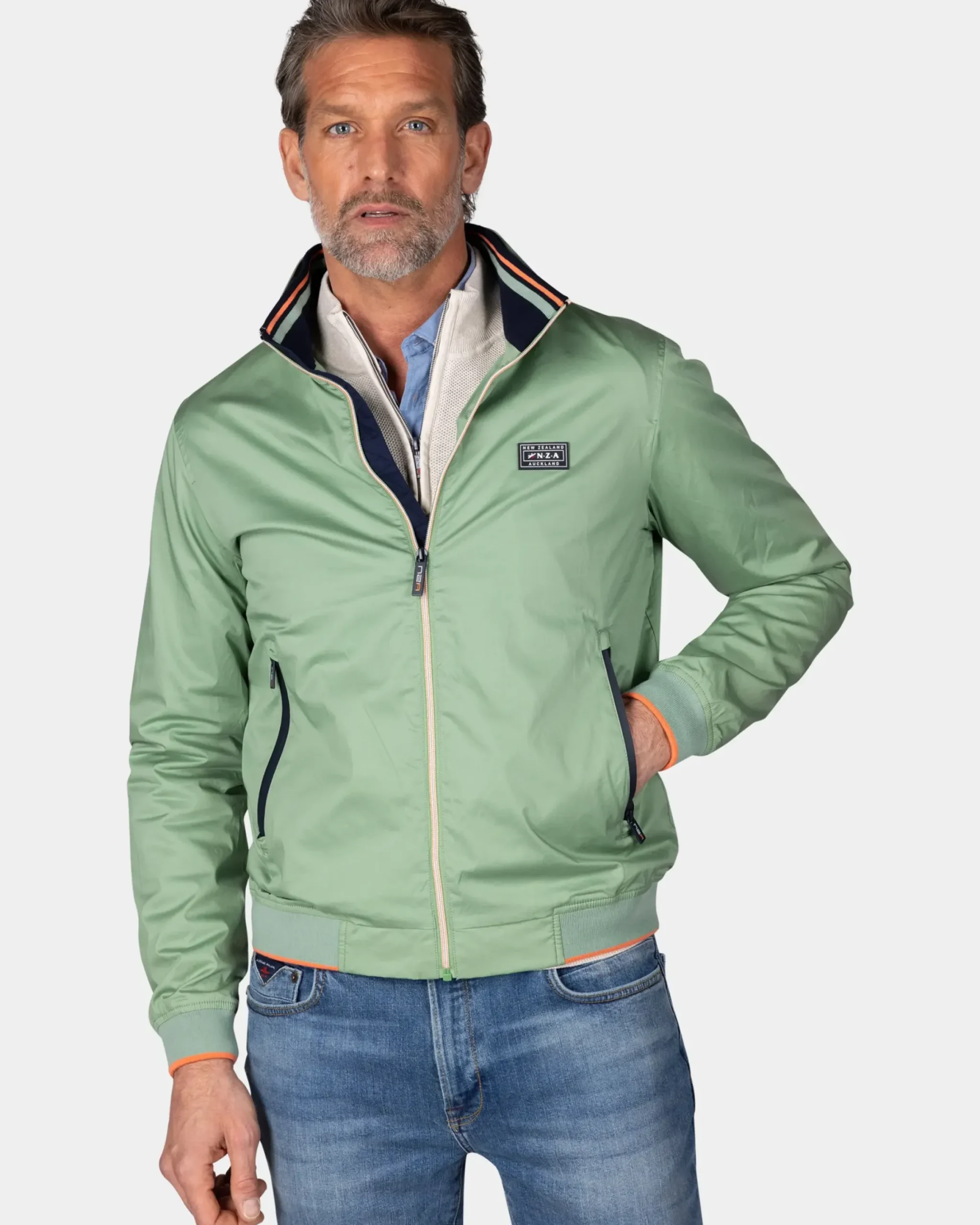 Groene twill bomber