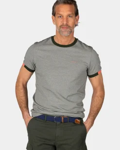 Groen katoenen t-shirt