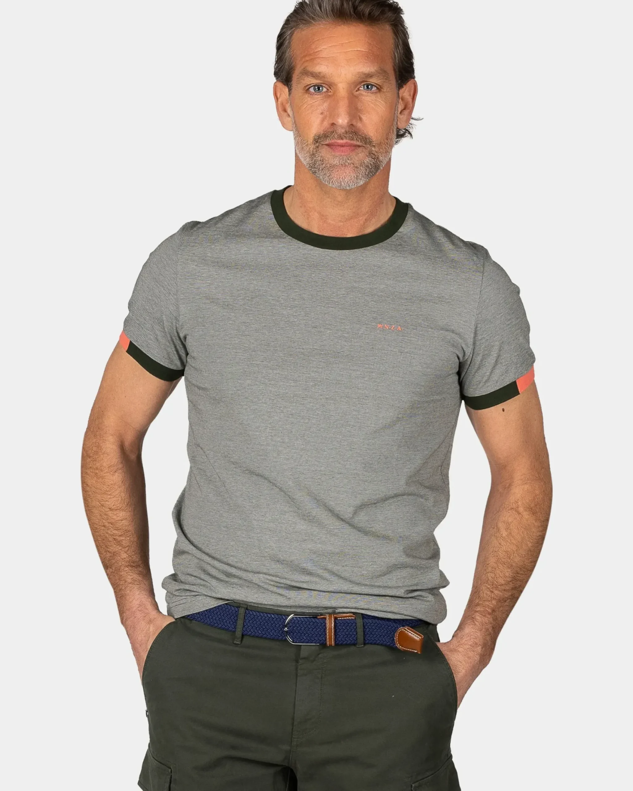 Groen katoenen t-shirt