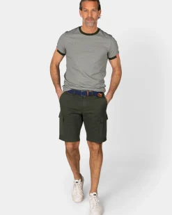 Groen katoenen t-shirt