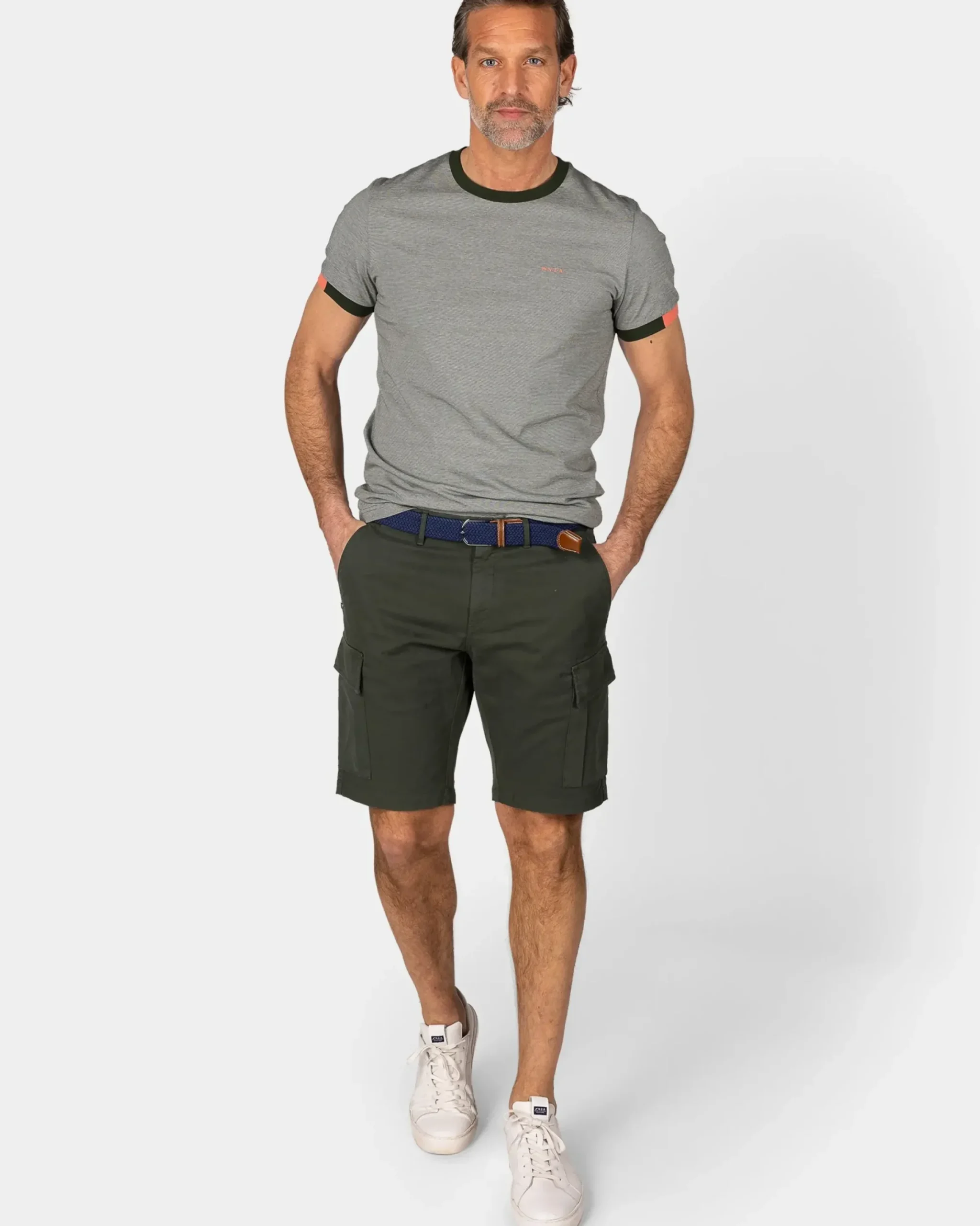 Groen katoenen t-shirt