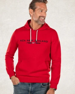 Hoodie met logo - Carmine Red