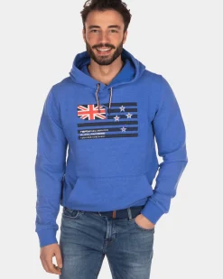 Hoodie met vlag - Intense Cobalt