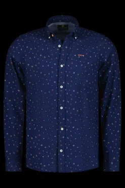 Indigo linnen overhemd - Indigo