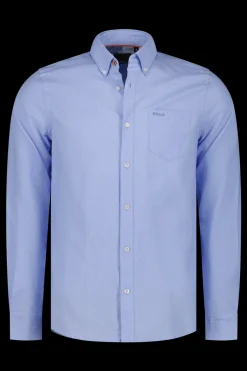 Katoenen blauw overhemd - Rhythm Blue