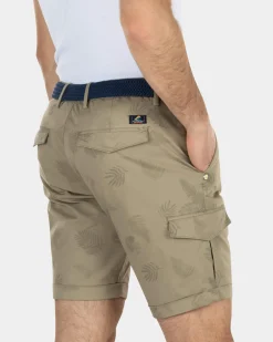 Katoenen cargo shorts met bloemenprint - Beach Sand