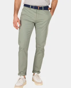 Katoenen chino met stretch - Mellow Army
