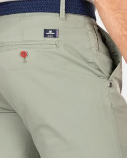 Katoenen chino met stretch - Mellow Army