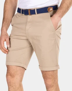 Katoenen chino shorts - Shimmering Sand