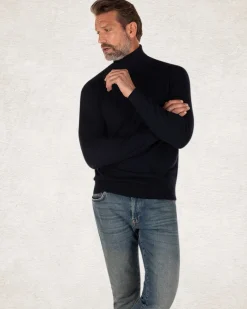 Katoenen coltrui - Charcoal Navy