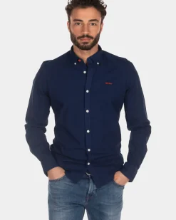 Katoenen overhemd - Indigo