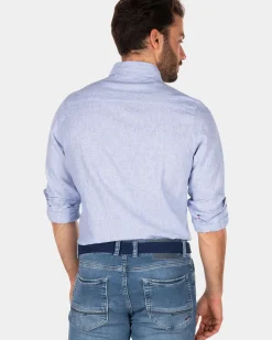 Katoenen overhemd met lange mouw - Rhythm Blue