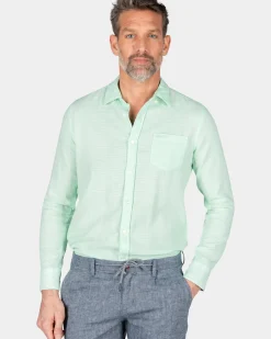 Katoenen overhemd - Teal Green