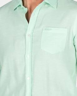 Katoenen overhemd - Teal Green