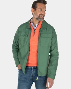 Katoenen overshirt met ritssluiting - Active Army