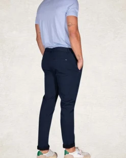 Katoenen stretch chino relaxed