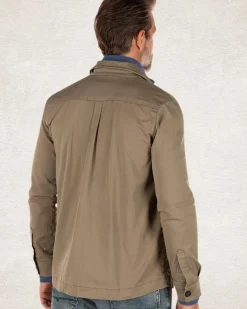 Katoenen stretch overshirt