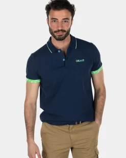 Katoenen stretch polo - Key Navy
