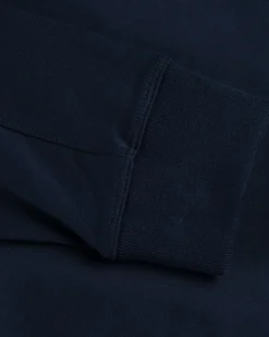 Katoenen trui met rits Urenui - Reef Navy
