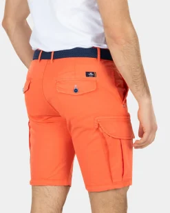 Katoen stretch cargo shorts - Burned Orange