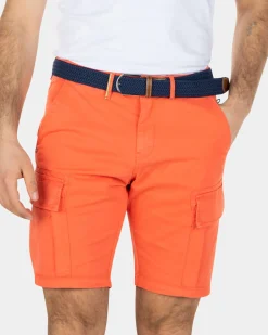 Katoen stretch cargo shorts - Burned Orange