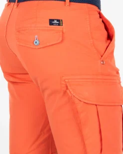 Katoen stretch cargo shorts - Burned Orange