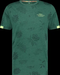Kokopunui t-shirt met print - Lead Green